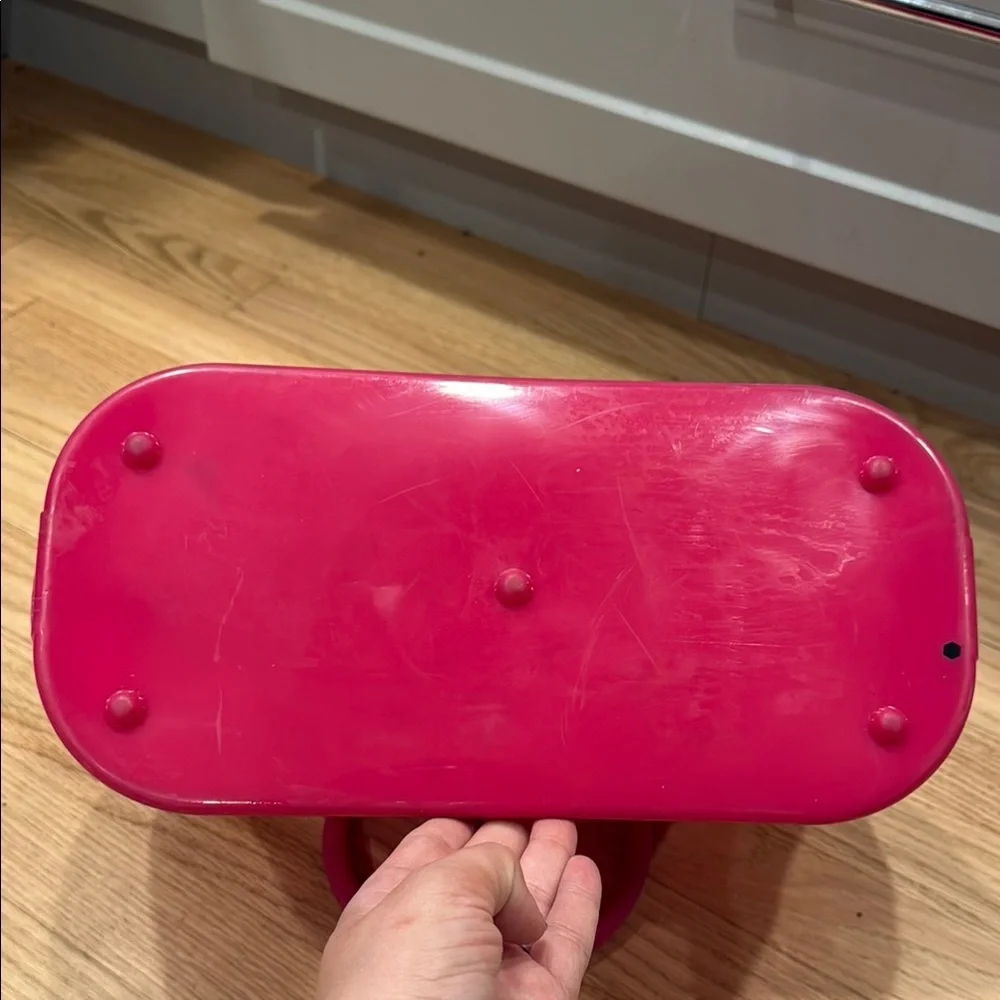 Betsey Johnson Y2K Jelly Bag Pink Heart-Patterned - Picture 5 of 8